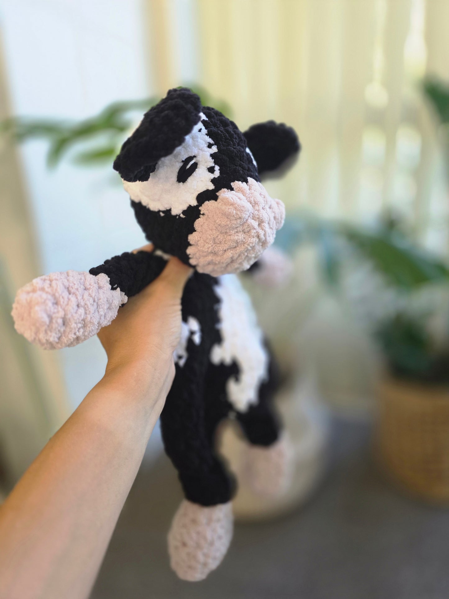 Cow Snuggler -Black & White